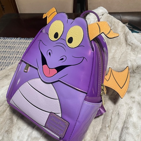 Loungefly Disney Parks Epcot Figment Mini-Backpack - Picture 3 of 4